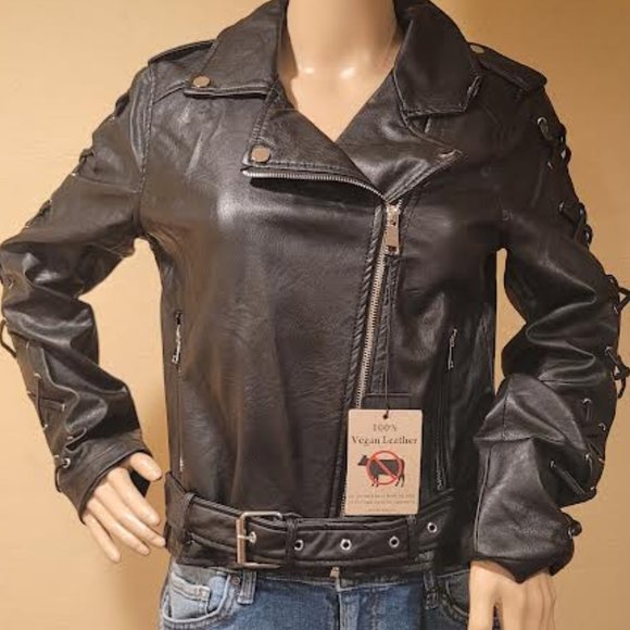 NWT CI Sono Premium women’s faux leather Jacket -size medium - Picture 6 of 11